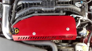 Subaru Forester Engine Pulley Covers - Torque Solution - Red - `14-`27